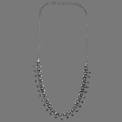 Voylla Morir Antique Oxidized German Silver Black Metal Kolhapuri Choker Necklace Tooth Pattern Choker Jewelry for Girls and Women
Sizes: free size
Color: Silver Black
Material: German Silver Black Metal
Pattern: Tooth Pattern
Made: of India
Toxic: Free Toxic and lead free
Length: 21 cm
Weight: 52.2 gram
Design Length: Adjustable
Gifting: Loved ones, Fiancee, Wife, mother, Sister, Friend, valentine, Birthday